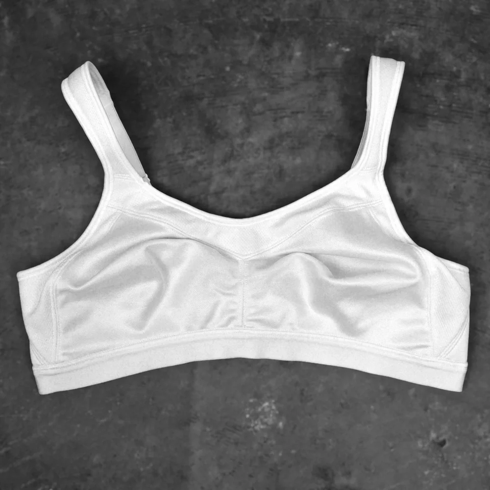 38C Playtex 18 Hour 4159 Active Breathable Comfort Wirefree Bra, White Like New!